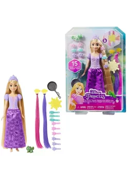 Disney Princess Rapunzel Doll with Color-Change Hair Extensions and Hair-Styling Pieces