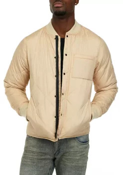Reason Clothing Men's Quilted Shirt Jacket