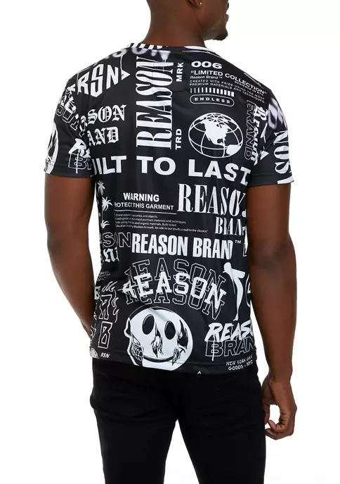 Reason Clothing Men's Short Sleeve Composition T-Shirt 2 Reason Clothing Men's Short Sleeve Composition T-Shirt - Image 2