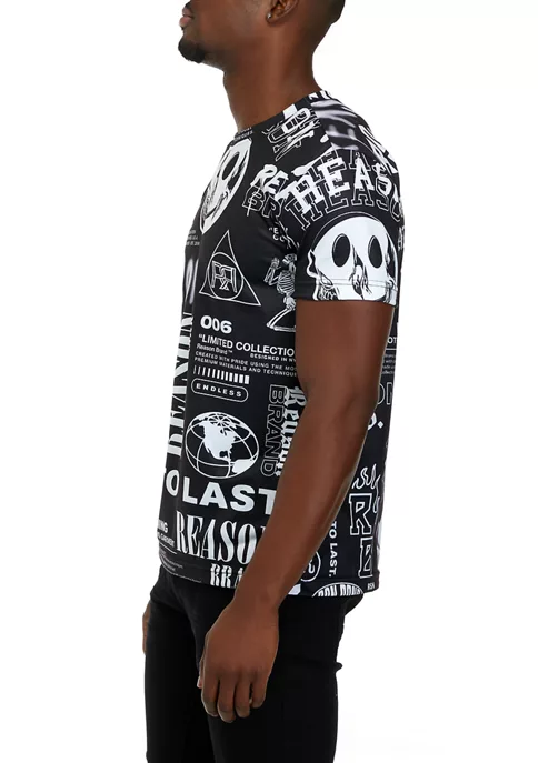 Reason Clothing Men's Short Sleeve Composition T-Shirt 3 Reason Clothing Men's Short Sleeve Composition T-Shirt - Image 3