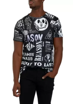 Reason Clothing Men's Short Sleeve Composition T-Shirt 7 Reason Clothing Men's Short Sleeve Composition T-Shirt -Disney Princess shop Belk 1125