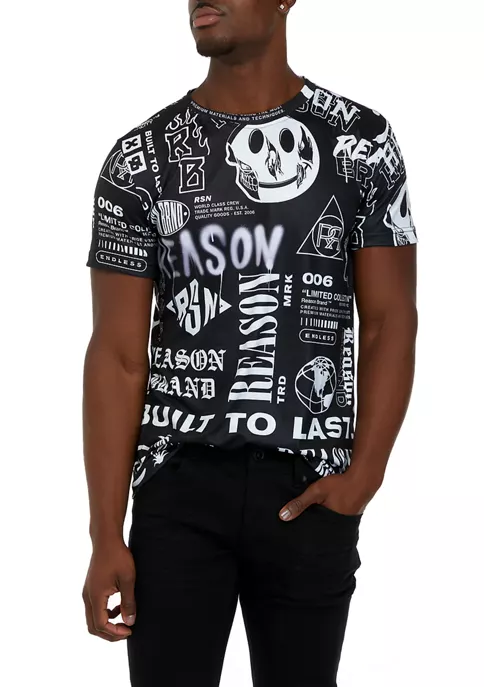 Reason Clothing Men's Short Sleeve Composition T-Shirt 4 Reason Clothing Men's Short Sleeve Composition T-Shirt - Image 4