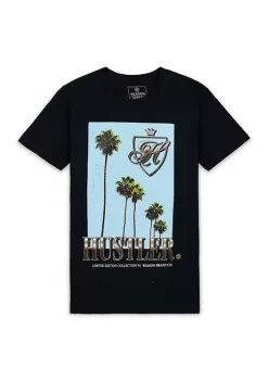 Reason Clothing Men's Short Sleeve Hustler Palm Tree T-Shirt