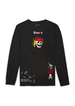 Reason Clothing Long Sleeve Illusion Graphic T-Shirt