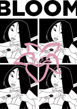 Disney Princess Bloom Grid Graphic T-Shirt -Disney Princess shop Belk 118