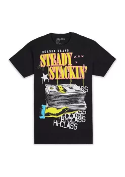 Reason Clothing STEADY STACKIN SHORT SLEEVE TEE