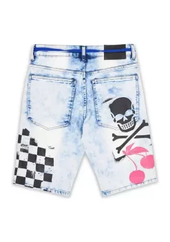 Reason Clothing DON''T QUIT MID-LENGTH JEAN SHORTS -Disney Princess shop Belk 1230
