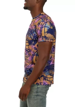 Reason Clothing Men's Short Sleeve Graffiti T-Shirt -Disney Princess shop Belk 1237