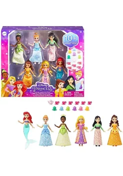 Disney Princess 6 Posable Small Dolls with Sparkling Clothing and 13 Tea Party Accessories 11 Disney Princess 6 Posable Small Dolls with Sparkling Clothing and 13 Tea Party Accessories -Disney Princess shop Belk 125