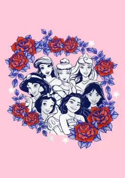 Disney Princess Rose Badge Graphic T-Shirt -Disney Princess shop Belk 128