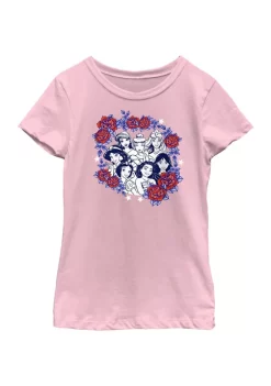 Disney Princess Rose Badge Graphic T-Shirt -Disney Princess shop Belk 129