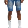 Reason Clothing Beaters Moto Denim Shorts