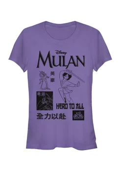 Disney Princess Mulan Grid Graphic T-Shirt -Disney Princess shop Belk 149