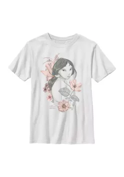Disney Princess Mulan Magnolia Graphic Top -Disney Princess shop Belk 206