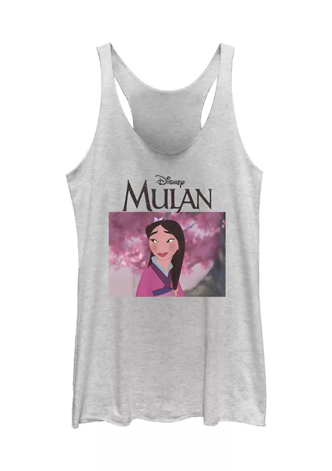 Disney Princess Simple Sakura Mulan Graphic Tank 4 Disney Princess Simple Sakura Mulan Graphic Tank - Image 4