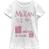 Disney Princess Mulan Grid Graphic T-Shirt