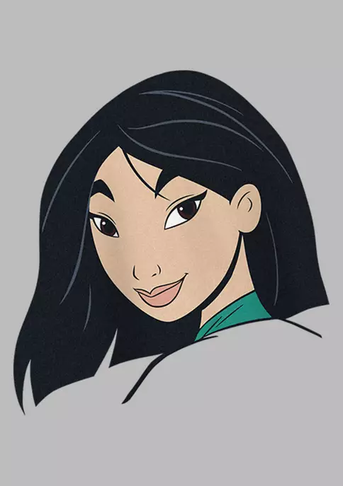 Disney Princess Mulan Head Graphic T-Shirt 3 Disney Princess Mulan Head Graphic T-Shirt - Image 3