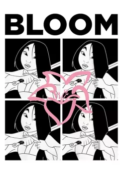 Disney Princess Bloom Grid Graphic Top -Disney Princess shop Belk 313