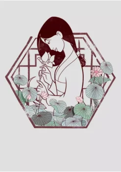 Disney Princess Mulan Lotus Graphic Tank -Disney Princess shop Belk 325