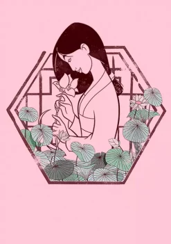 Disney Princess Mulan Lotus Graphic T-Shirt -Disney Princess shop Belk 369