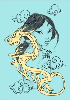 Disney Princess Mulan Graphic Tank -Disney Princess shop Belk 415