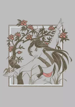 Disney Princess Mulan Frame No Txt Graphic T-Shirt 6 Disney Princess Mulan Frame No Txt Graphic T-Shirt -Disney Princess shop Belk 488