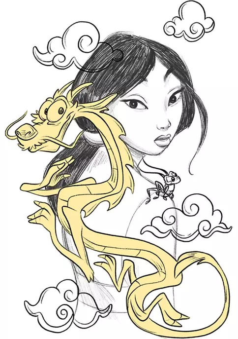 Disney Princess Mulan Graphic T-Shirt 3 Disney Princess Mulan Graphic T-Shirt - Image 3