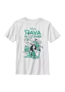 Raya and the Last Dragon Action Graphic Top -Disney Princess shop Belk 566