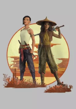 Raya and the Last Dragon And Namaari Graphic T-Shirt -Disney Princess shop Belk 639