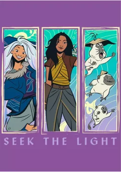 Raya and the Last Dragon Girls 4-6x Panel Boxes Graphic T-Shirt -Disney Princess shop Belk 697