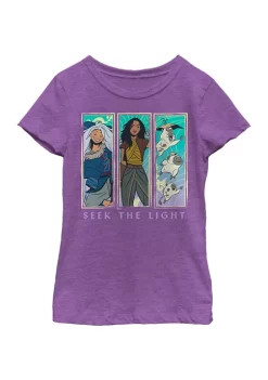 Raya and the Last Dragon Girls 4-6x Panel Boxes Graphic T-Shirt -Disney Princess shop Belk 698