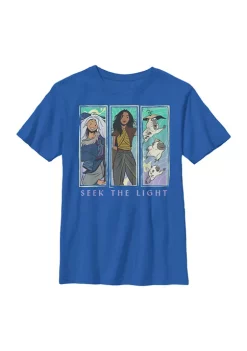 Raya and the Last Dragon Boys 4-7 Panel Boxes Graphic T-Shirt