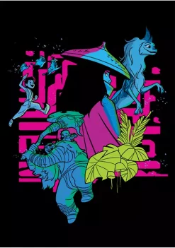 Raya and the Last Dragon Group Shot Graphic T-Shirt -Disney Princess shop Belk 794