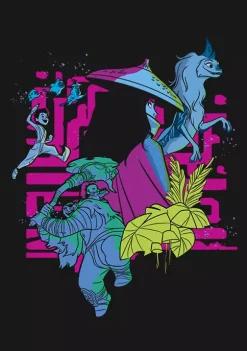 Raya and the Last Dragon Group Shot Graphic T-Shirt -Disney Princess shop Belk 821