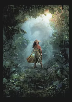 Raya and the Last Dragon Lone Warrior Poster Graphic T-Shirt -Disney Princess shop Belk 849