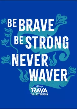 Raya and the Last Dragon Be Brave Graphic T-Shirt -Disney Princess shop Belk 897