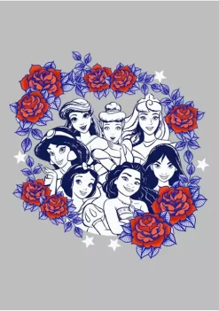 Disney Princess Rose Badge Graphic T-Shirt -Disney Princess shop Belk 96