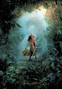 Raya and the Last Dragon Lone Warrior Poster Graphic T-Shirt -Disney Princess shop Belk 965